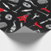 Mechanischer Auto-Reparaturbetrieb Geschenkpapier (Ecke)