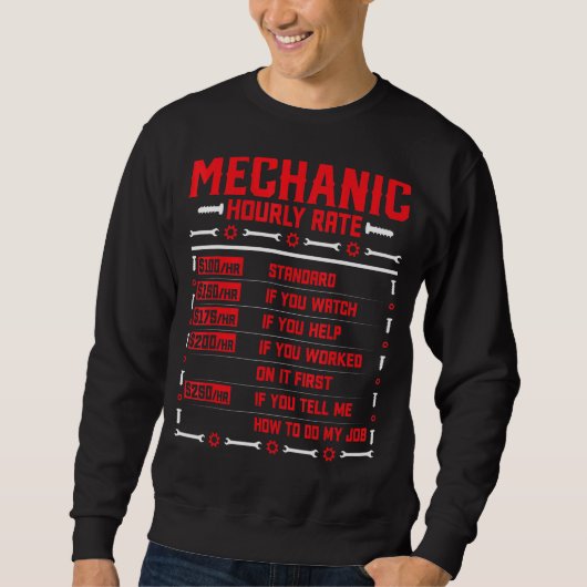 Mechanischer Auto Sweatshirt (Vorderseite)