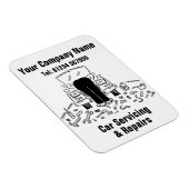 Mechanischer Cartoon für die Wartung und Reparatur Magnet (Rechte Seite)