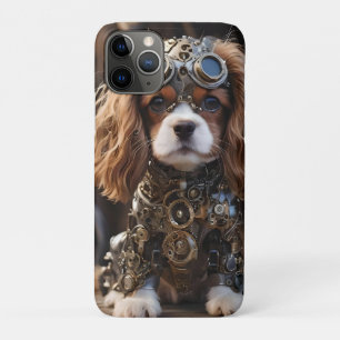 Mechanischer Cavalier Spaniel Puppy Steampunk, Case-Mate iPhone Hülle