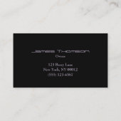 Mechanischer Dienst für das Design von Auto aus Ko Visitenkarte (Rückseite)