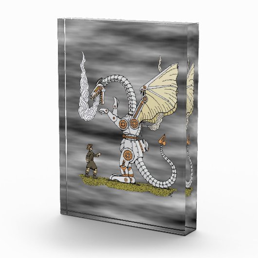 Mechanischer Drache Fotoblock (Rechts)