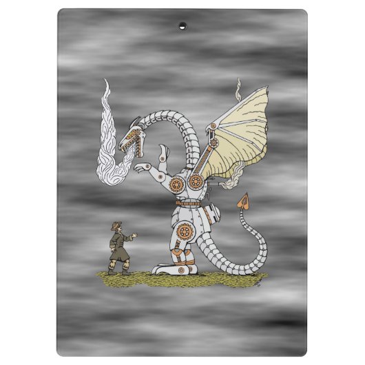 Mechanischer Drache Klemmbrett (Rückseite)