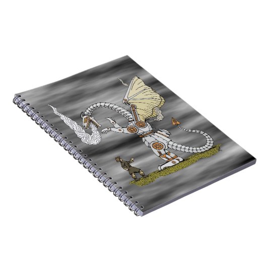 Mechanischer Drache Notizblock (Rechte Seite)