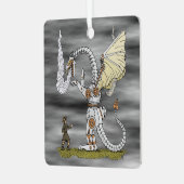 Mechanischer Drache Ornament Aus Metall (Vorderseite links)