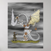 Mechanischer Drache Poster (Vorne)