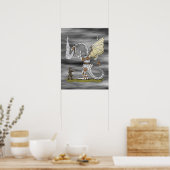 Mechanischer Drache Poster (Küche)