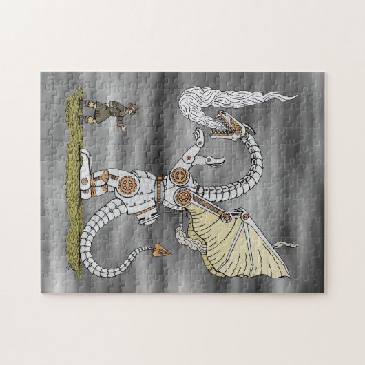 Mechanischer Drache Puzzle (Horizontal)