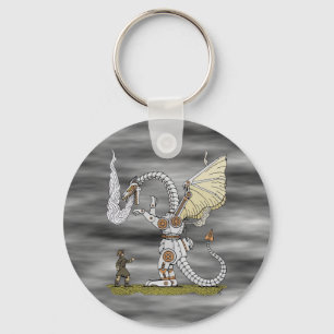Mechanischer Drache Schlüsselanhänger