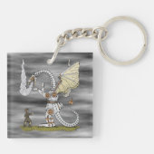 Mechanischer Drache Schlüsselanhänger (Rückseite)