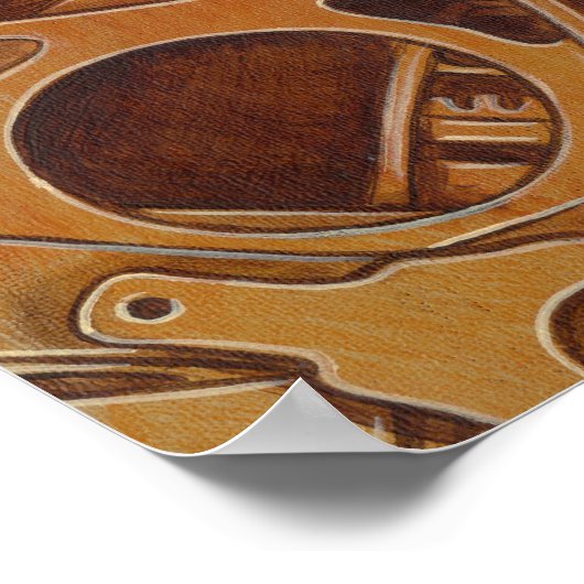 Mechanischer Engel I Steampunk Märchen Print Poster (Ecke)