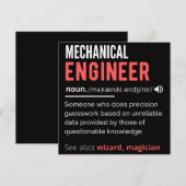 Mechanischer ENGINEER Save The Date (Vorne/Hinten)