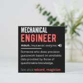Mechanischer ENGINEER Save The Date (Stehend Vorderseite)