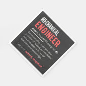 Mechanischer ENGINEER Serviette (Ecke)