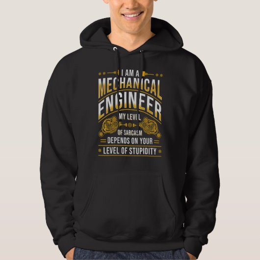 Mechanischer Engineeringstand von Sarcasm Hoodie (Vorderseite)