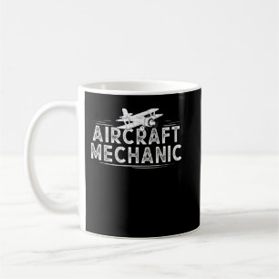 Mechanischer Flugzeugluftverkehr Kaffeetasse