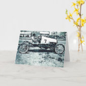 Mechanischer Frank Ruman in Rennwagen #7 Karte (Gelbe Blume)