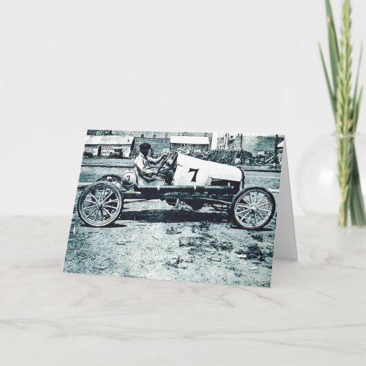 Mechanischer Frank Ruman in Rennwagen #7 Karte (Vorderseite)