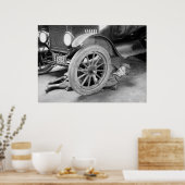 Mechanischer Frauenkraftwagen der 1920er Jahre Poster (Küche)