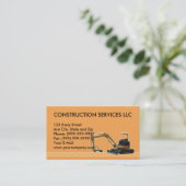 mechanischer Gräber des Baus Visitenkarte (Stehend Vorderseite)