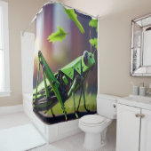 Mechanischer Grasshopper Duschvorhang (Beispiel)