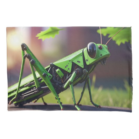 Mechanischer Grasshopper Kissenbezug (Vorderseite)