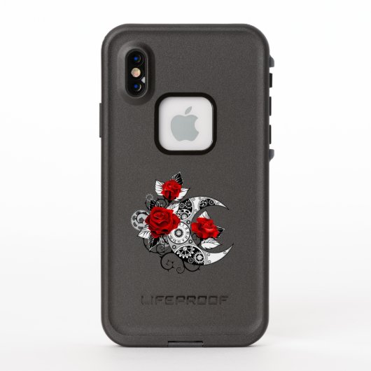 Mechanischer Halbmond mit Rote Rosen (Rückseite)