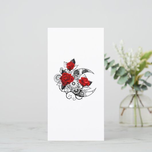 Mechanischer Halbmond mit Rote Rosen Ankündigung (Stehend Vorderseite)