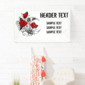 Mechanischer Halbmond mit Rote Rosen Banner (Insitu)