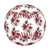 Mechanischer Halbmond mit Rote Rosen Baseball (Rückseite)