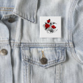 Mechanischer Halbmond mit Rote Rosen Button (Beispiel)