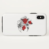 Mechanischer Halbmond mit Rote Rosen Case-Mate iPhone Hülle (Rückseite (Horizontal))