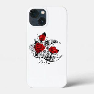 Mechanischer Halbmond mit Rote Rosen Case-Mate iPhone Hülle