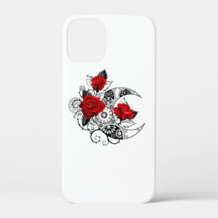 Mechanischer Halbmond mit Rote Rosen Case-Mate iPhone Hülle