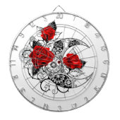 Mechanischer Halbmond mit Rote Rosen Dartscheibe (vorne)