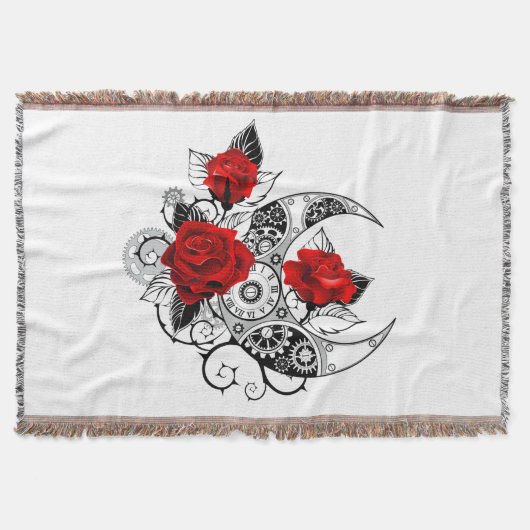 Mechanischer Halbmond mit Rote Rosen Decke (Vorderseite)