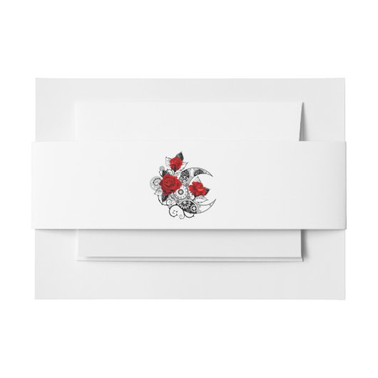 Mechanischer Halbmond mit Rote Rosen Einladungsbanderole (Vorderseite Beispiel)
