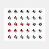 Mechanischer Halbmond mit Rote Rosen Etiketten (Blatt)