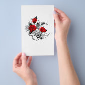 Mechanischer Halbmond mit Rote Rosen Flyer (Handgriff)