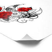 Mechanischer Halbmond mit Rote Rosen Fotodruck (Ecke)