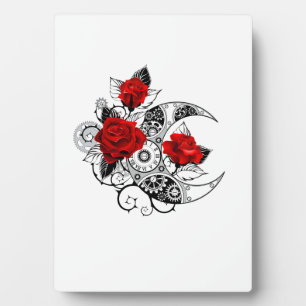 Mechanischer Halbmond mit Rote Rosen Fotoplatte