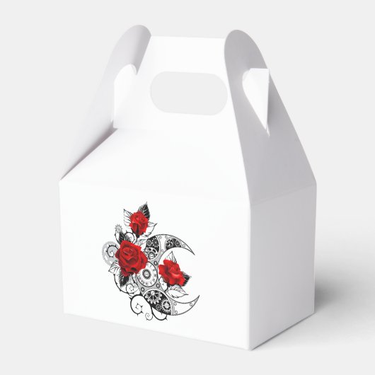 Mechanischer Halbmond mit Rote Rosen Geschenkschachtel (Vorderseite)