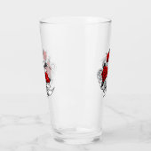Mechanischer Halbmond mit Rote Rosen Glas (Links)