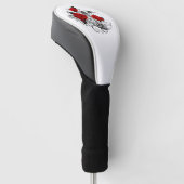 Mechanischer Halbmond mit Rote Rosen Golf Headcover (angewinkelt)