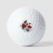 Mechanischer Halbmond mit Rote Rosen Golfball (Vorderseite)