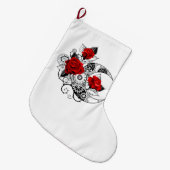 Mechanischer Halbmond mit Rote Rosen Großer Weihnachtsstrumpf (Vorderansicht (hängend))