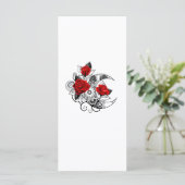 Mechanischer Halbmond mit Rote Rosen Karte (Stehend Vorderseite)