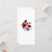 Mechanischer Halbmond mit Rote Rosen Karte (Vorderseite/Rückseite Beispiel)