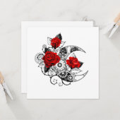 Mechanischer Halbmond mit Rote Rosen Karte (Vorderseite/Rückseite Beispiel)