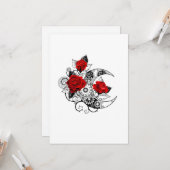 Mechanischer Halbmond mit Rote Rosen Karte (Vorderseite/Rückseite Beispiel)